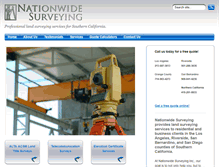 Tablet Screenshot of nationwidesurveying.biz